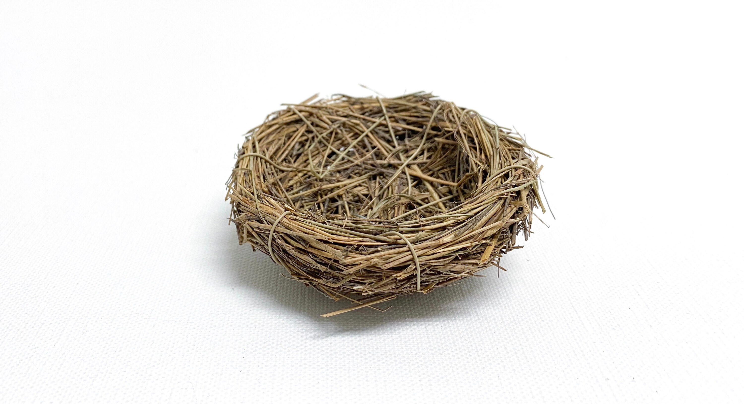 Wild Grass Artificial Wired Bird Nest 3 Inches Wedding Etsy