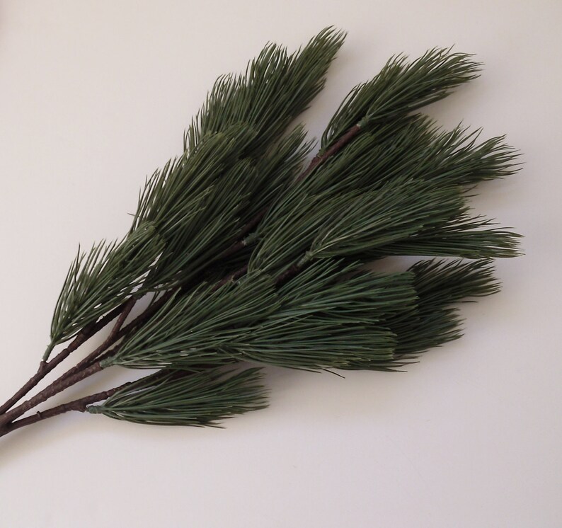 Artificial Long Needle Pine Bough Artificial Greenery Etsy