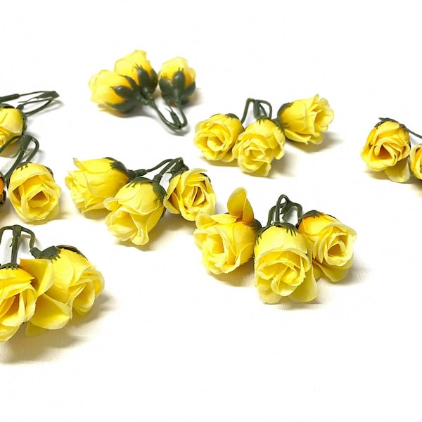 Yellow Rose Buds Etsy