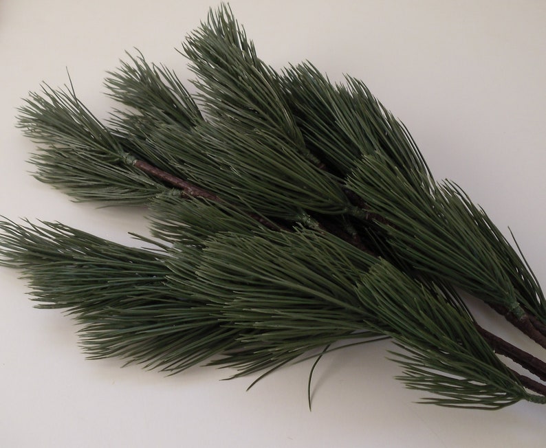 Artificial Long Needle Pine Bough Artificial Greenery Etsy