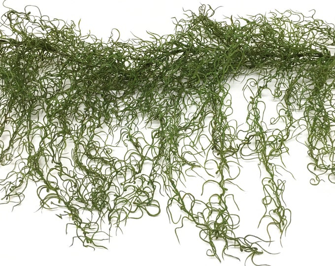 4 Ft Green Artificial Spanish Moss Garland, Gypsophila Artificial
