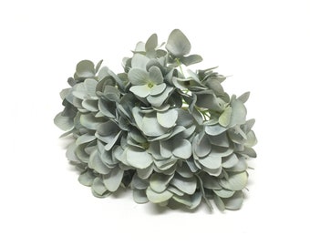 1 AQUA GREEN Artificial Hydrangea Head- Artificial Flowers, Silk Flowers, Wedding Flowers, Flower Crown, Hair Accessory, Scrapbooking, Tutu