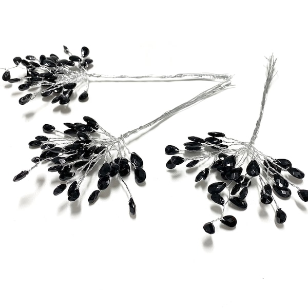 Artificial Black Flower Etsy