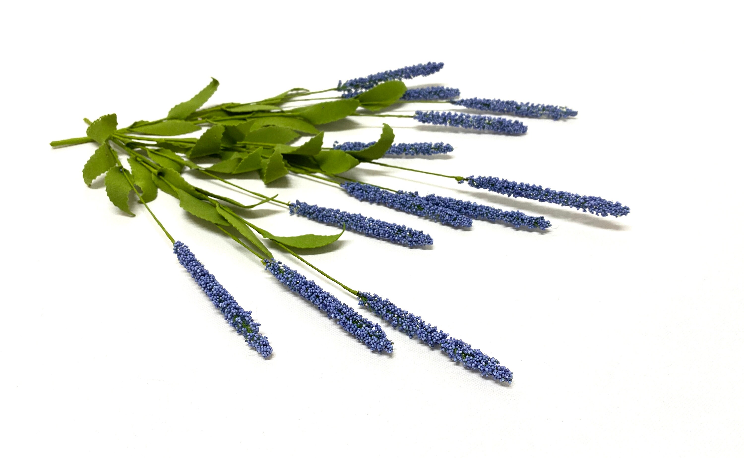 3 Bunches Blue Artificial Mini Cattails Artificial Flowers Etsy