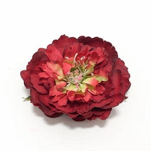 Corona di fiori con rose e peonie, ghirlanda per capelli, con nastro regolabile, per matrimoni, festival, feste (rosa