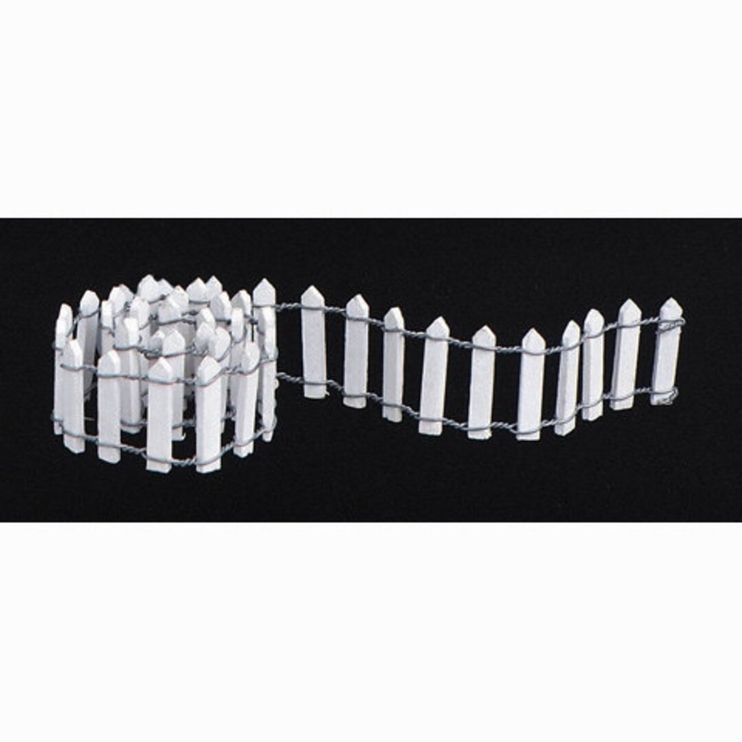 thumbnail image 2 of Darice Miniature Fairy Garden Natural Wood Picket Fence – 1 X 18 Inches – Buy 3 Save $6 2 of 4