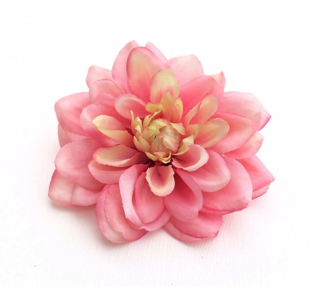 Artificial Pink Dahlia 4.5 Inches Artificial Flowers, Silk Flowers