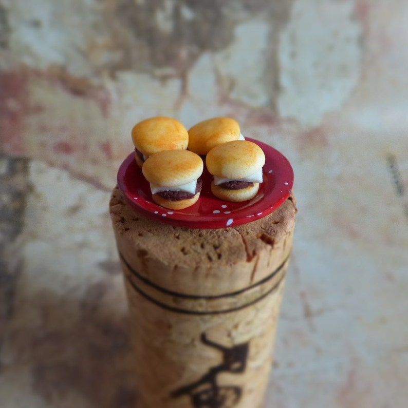 Download Mini Hamburgers Half Inch Scale 1:24 Miniature Food for | Etsy