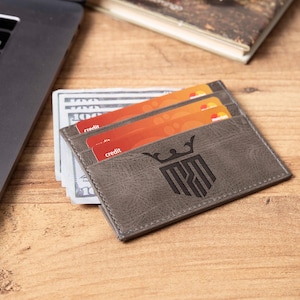 Personalized Leather Card Holder, Men&#39;s Leather Cardholder, Handcrafted Card Holder Wallet, Minimalist Ultra Slim Card Wallet, Card Wallet