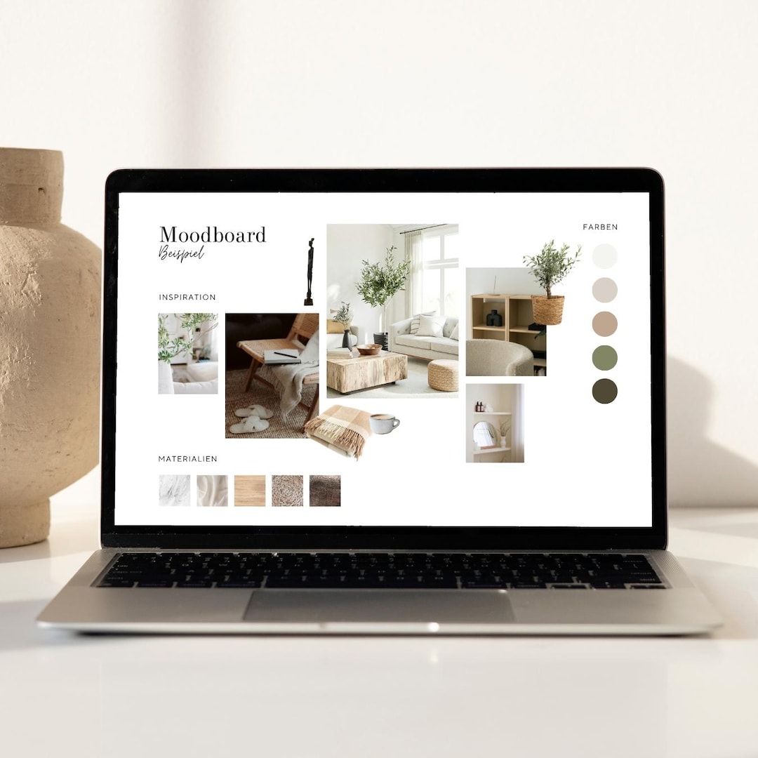 Interior Design Canva Moodboard Template | Visualize Your Interior ...