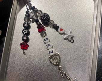 Stray Kids - Black and Red phone charm