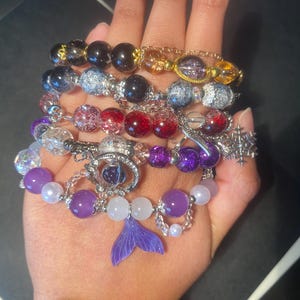 LOVE AND DEEPSPACE beaded bracelet set ! Caleb Zayne Sylus Xavier Rafayel
