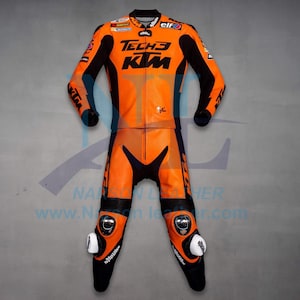 KTM Danilo Petrucci MotoGP 2025 Racing Suit Tech3 Two Piece Motorcycle Leather Suit CE Armored KTM Race Gear for Men