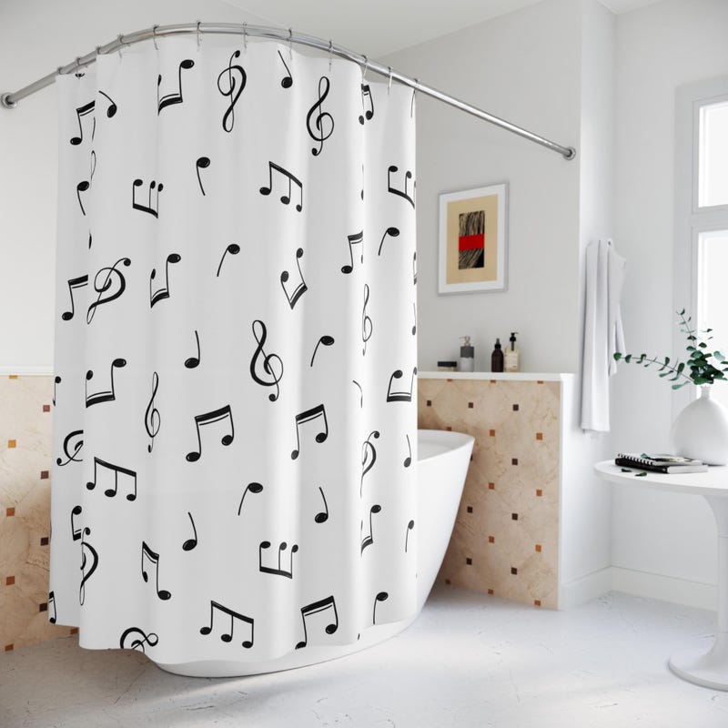 Music Keyboard Themed Half Length Shower Curtains - Etsy Canada