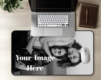 Tappetino da scrivania personalizzato con immagine, tappetino per mouse personalizzabile con il tuo design, tappetino personalizzabile con foto/testo, crea il tuo tappetino da scrivania in neoprene, regalo perfetto.
