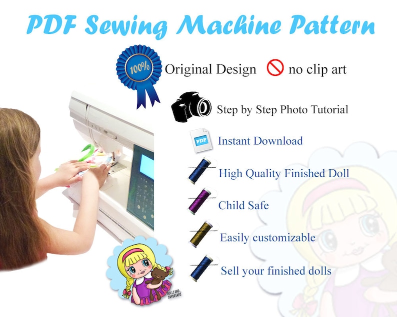 Skeleton Doll PDF Sewing Pattern Halloween Softie Day of The Dead Stuffed Toy image 2