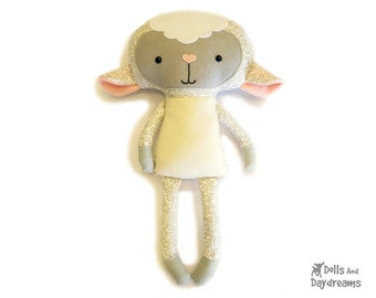 Agneau PDF Patron de couture Peluche Mouton Mouton