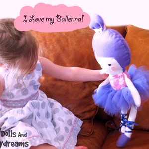 Ballerina Cloth Doll Sewing PDF Pattern Ballet Dancer Doll Clothes Tutu and Ballet Slippers included image 3