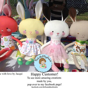 Bunny Rabbit PDF Sewing Pattern Stuffed Toy Softie DIY Easter image 7