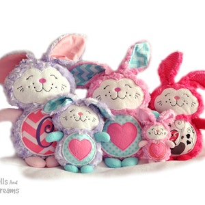 Bunny Rabbit Embroidery Machine ITH Pattern Easter Softie Stuffie Plush Toy DIY Quick Easy image 5