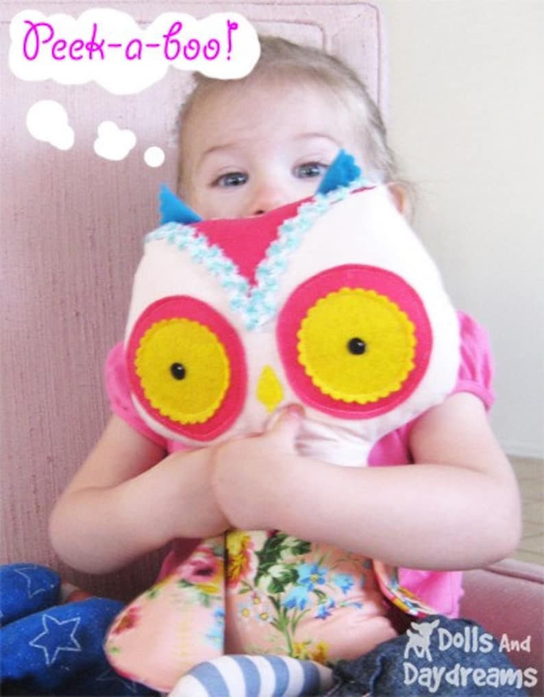 Owl PDF Sewing Pattern Softie Stuffed Toy image 2