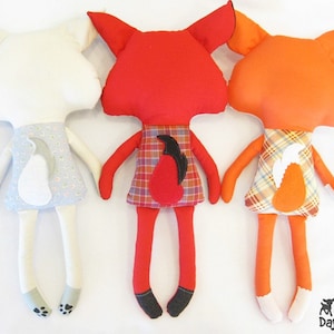 Fox Sewing Pattern PDF Stuffed Toy Softie Instant Download image 7