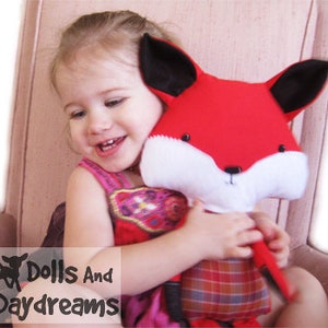 Fox Sewing Pattern PDF Stuffed Toy Softie Instant Download image 3