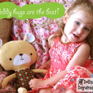 Teddy Bear Softie PDF Sewing Pattern Stuffed Toy Plush image 3