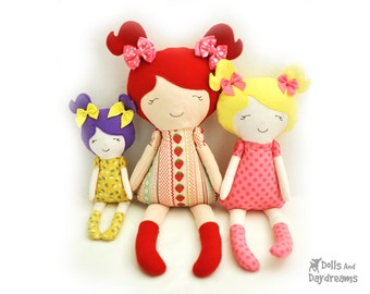 Embroidery Machine ITH Doll Pattern - In The Hoop digitized files photo step by step Instructions