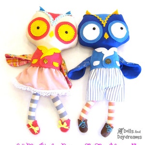 Owl PDF Sewing Pattern Softie Stuffed Toy image 5