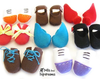 Doll Shoes PDF Sewing Pattern