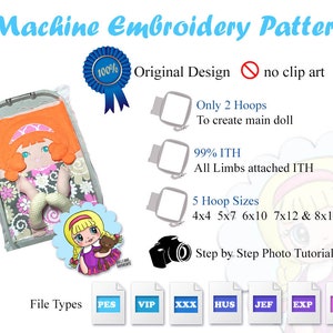 ITH Dino Embroidery Machine Dinosaur Pattern Stuffie Plush Personilized Monogramed DIY Toy Quick Easy image 2