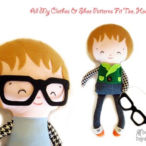 Superhero Sewing Pattern PDF Removable Doll Glasses, reversible Mask, Cape, Belt included, Plus Glasses, Mask will fit your children too image 7