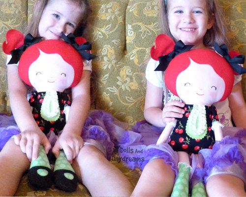 Button Joint Doll PDF Sewing Pattern Easy Rag Doll Cloth Dolly Tutorial ...
