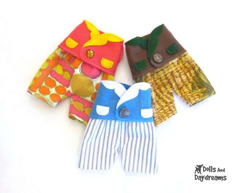 Waistcoat Shorts Boy Toy Clothes PDF Sewing Pattern image 3