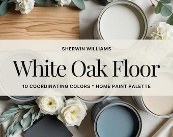 Paleta kolorów Sherwin-Williams Natural White Oak: Schemat malowania całego domu (pobierz plik PDF)