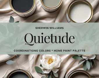 Paleta de colores Quietude de Sherwin Williams: Esquema de pintura para toda la casa (Descarga en PDF)