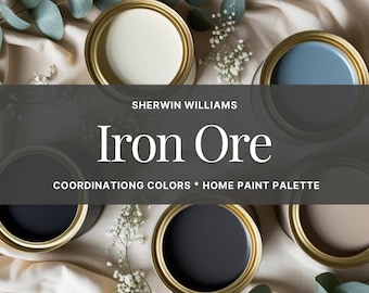 Sherwin Williams Iron Ore Paint Color Palette: Whole Home Interior & Exterior (PDF Download