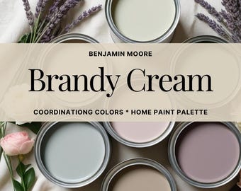 Brandy Cream BENJAMIN MOORE Color Palette: Whole House Interior Paint Color Scheme (PDF Download)