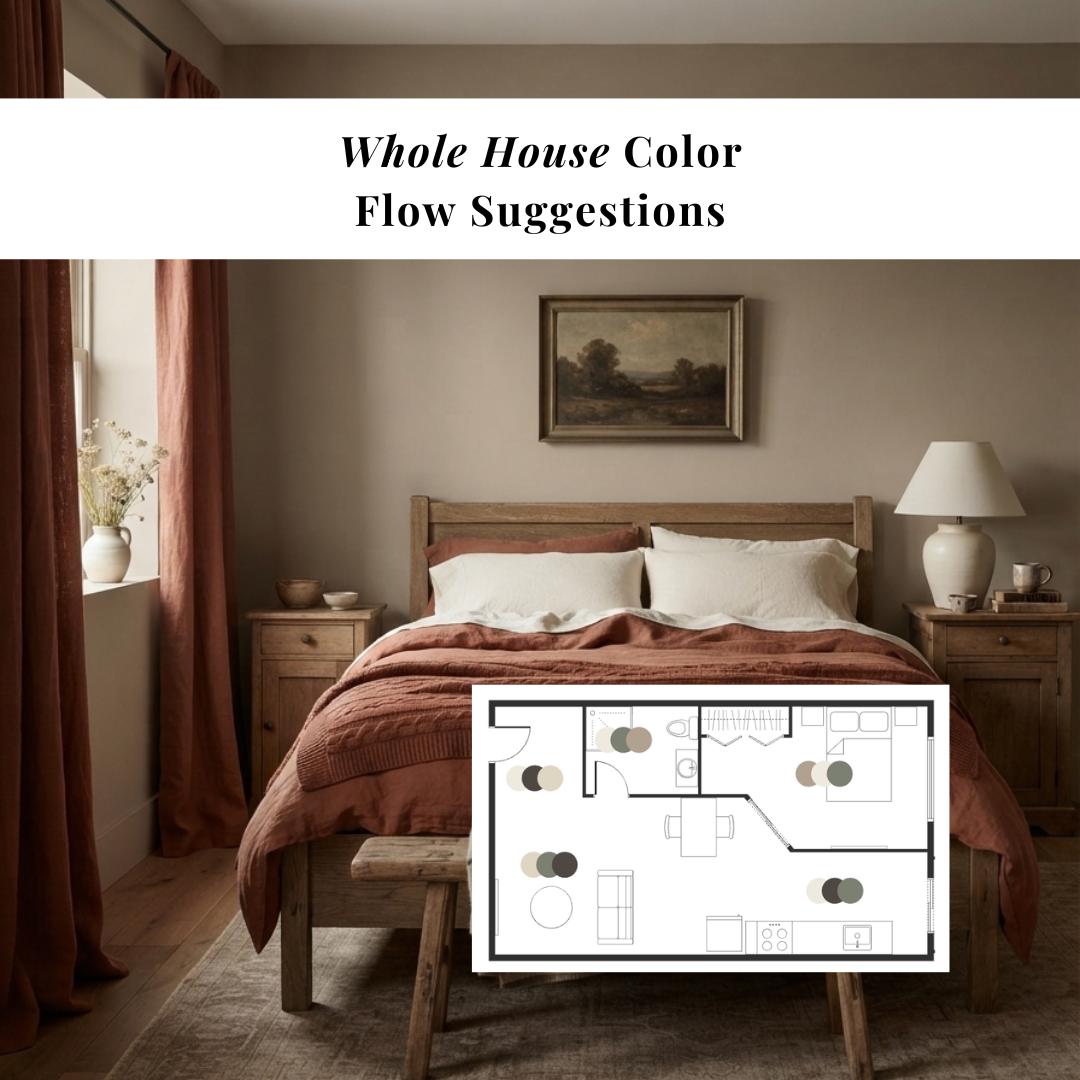 Rustic Farmhouse Color Palette: Sherwin Williams Whole Home Paint Color ...