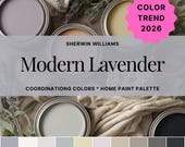 Sherwin Williams Modern Lavender: Purple Paint Color Palette 2026 Trending Color (PDF Download)