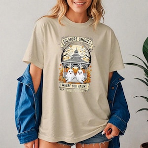 Where You Haunt I Will Follow Halloween Boo T-Shirt, Fall Womenswear Oversized Tee, TV Show Fan Tee, Autumn Shirt