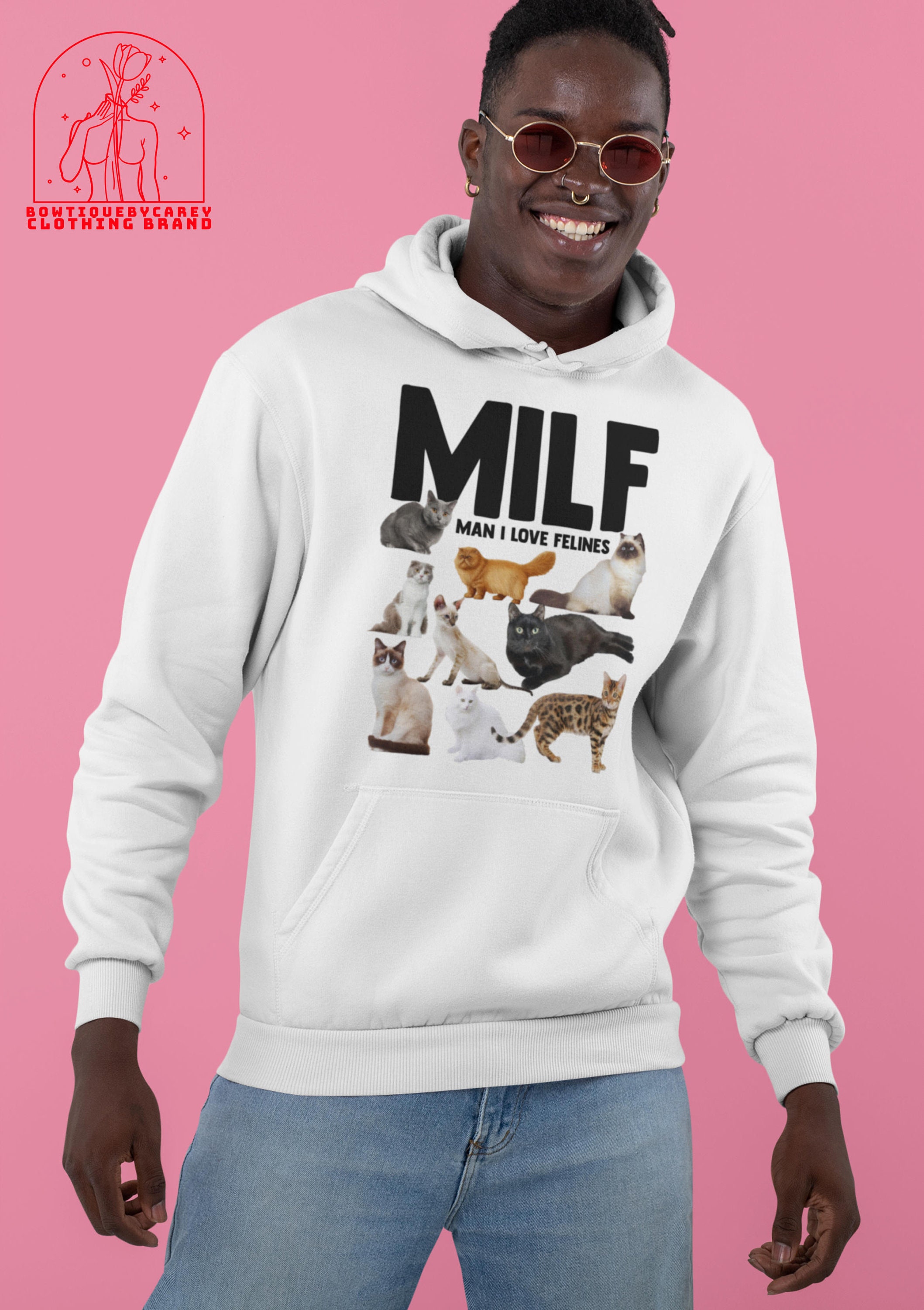 Discover MILF Man I love Felines Funny Cats Vintage T-Shirt, Cat Shirt, Cat Lovers Shirt, Kitten Shirt, Black Cat Shirts
