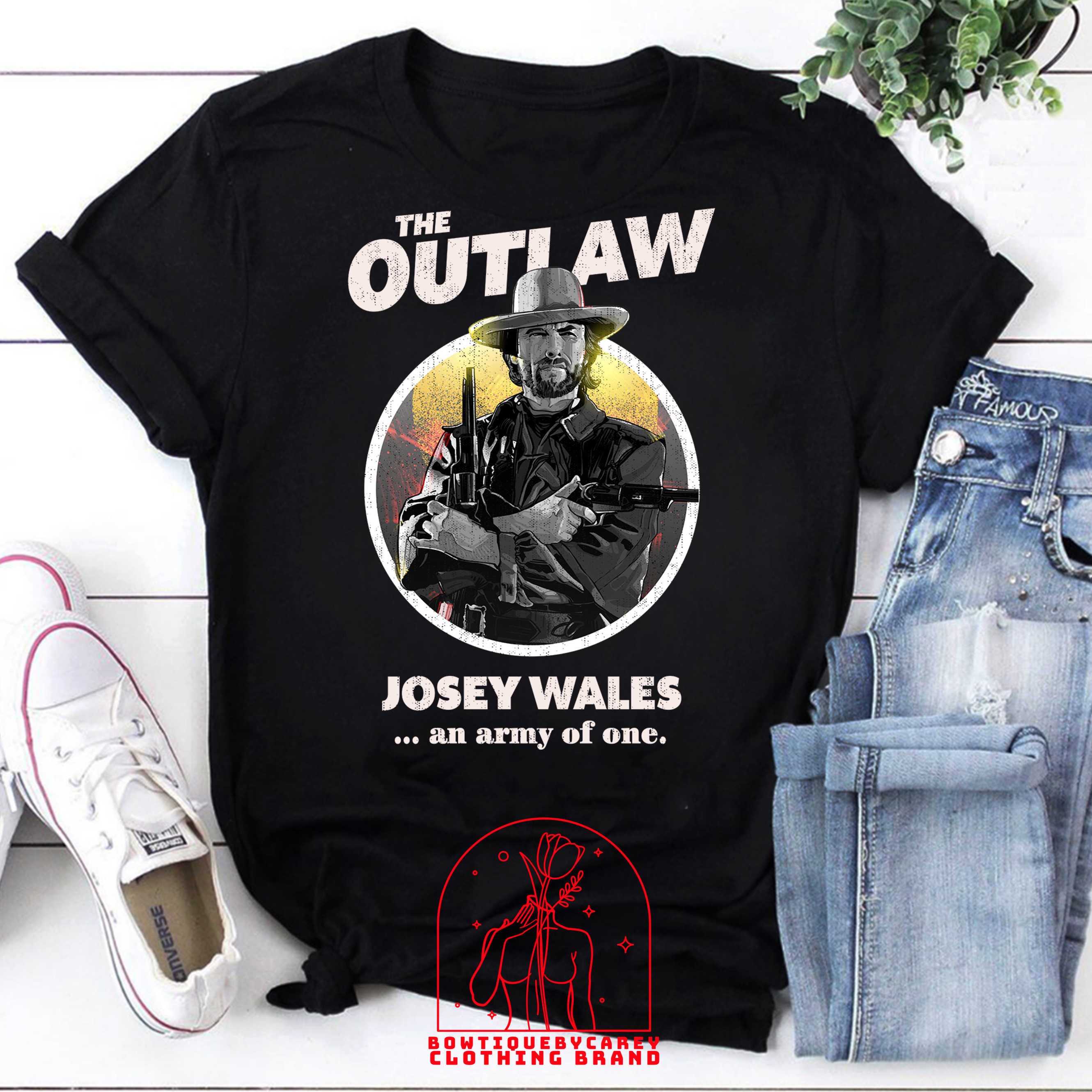 Discover The Outlaw Josey Wales Vintage T-Shirt, The Outlaw Shirt