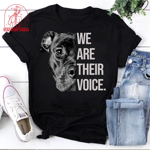We are their voice pitbull shirt Clearance
