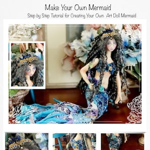 Mermaid Cloth Doll PDF Pattern and Tutorial