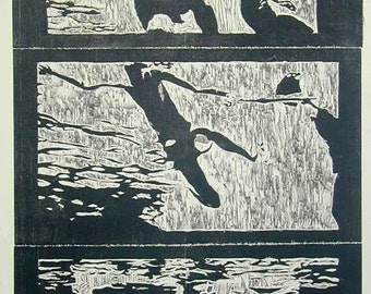 Tríptico de los Nadadores