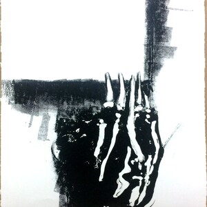 Hopi Clown - monotype by Karim Shuquem