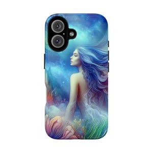 Mermaid iPhone Case 8 to 16 | iPhone 11 12 13 14 15 16 | Ocean Princess Aesthetic | Enchanted Sea Design | Artistic Fairytale Cover