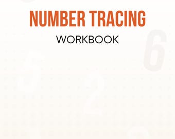 Cuaderno de ejercicios de seguimiento de números: Habilidades matemáticas tempranas (Patrón PDF)